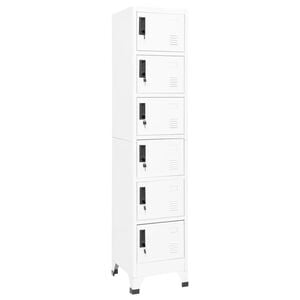 vidaXL Ormarić s ključem bijeli 38 x 40 x 180 cm čelični