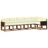 vidaXL Set vanjskih sofa 6 kom. Prirodna i krem