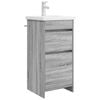 vidaXL Kupaonski umivaonik s sudoperom Siva Sonoma 42 x 40 x 84,5 cm