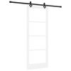 vidaXL Klizna vrata ORKDAL Bijela i crna 83 x 211 cm