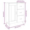 vidaXL Komoda siva boja betona 69,5 x 34 x 90 cm od konstruiranog drva