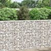 vidaXL Trapezna gabionska gredica od pocinčanog čelika 100x20x100 cm