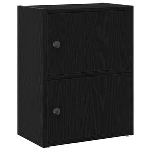 vidaXL Regal za knjige crni hrasta 40x24x52 cm od konstruiranog drva