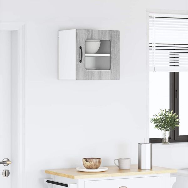 vidaXL Kuhinjski ormarić s pohranom Kalmar Siva Sonoma 40 x 31 x 40 cm