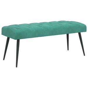 vidaXL Klupa s gumbastim tkanjem Tirkizna 110 x 40 x 46 cm Bar&scaron;un