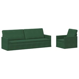 vidaXL Set sofe 2 pcs Jungle zelena Kordura tekstil