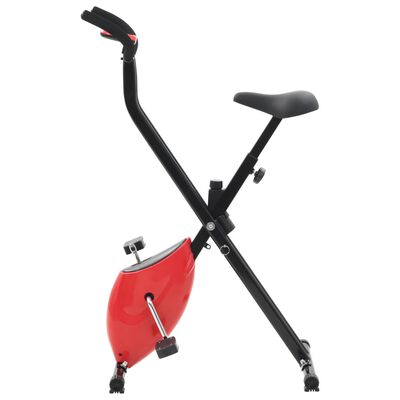 vidaXL Bicikl za vježbanje X-Bike s remenom za otpor crveni