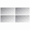 vidaXL Stepenica 4 kom. 60 x 30 cm Srebrno Aluminij Pravokutni