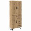 vidaXL Highboard 2 pcs Umjetnički hrast 69,5 x 34 x 180 cm