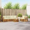 vidaXL Setovi sofa 7 pcs Prirodna i krem Čvrsto drvo akacije