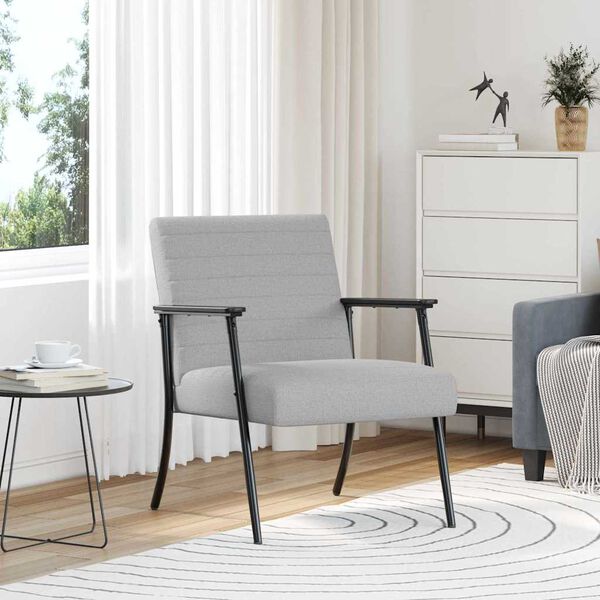 vidaXL fotelja Oblačnosiva 59 x 75 x 78 cm tkanina