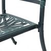 vidaXL 3-dijelni bistro set zeleni od lijevanog aluminija