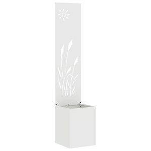 vidaXL Privatnost u vrtu Bijelo 32 x 150 cm Hladno valjana čelična