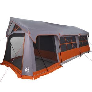 vidaXL Obiteljski &scaron;ator Siva i narančasta 620 x 322 x 240 cm Poliester