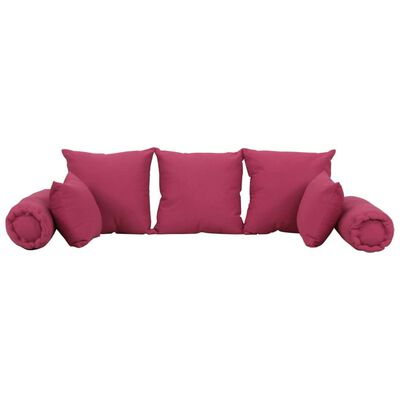 vidaXL 7-dijelni set ukrasnih jastuka od tkanine ružičasti