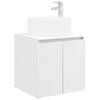 vidaXL Umivaonik s policom za zid Bijela 49,5 x 44,5 x 65,5 cm