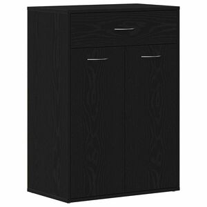 vidaXL Polica za cipele 60 x 35 x 84 cm Konstruirano drvo Crni hrast
