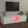 vidaXL TV ormarić s LED svjetlima bijeli 140 x 40 x 36 cm