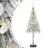vidaXL Božićno drvce s 300 LED svjetlima Bijelo 180 cm PE i čelik
