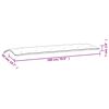 vidaXL Jastuk za vrtnu klupu krem 180 x 50 x 7 cm od tkanine Oxford