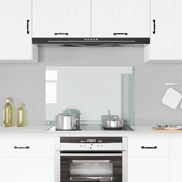 vidaXL Kuhinjska zaštita od prskanja prozirna 90x60 cm kaljeno staklo