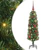 vidaXL Umjetno božićno drvce Zelena 120 cm PVC i čelik i plastika