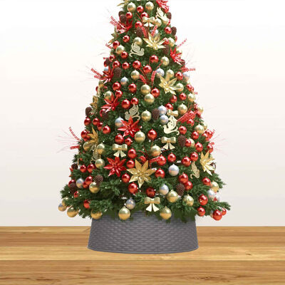 vidaXL Podloga za božićno drvce smeđa Ø 54 x 19,5 cm