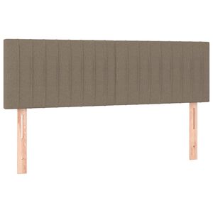 vidaXL Uzglavlja smeđesiva 144x5x78/88 cm od tkanine