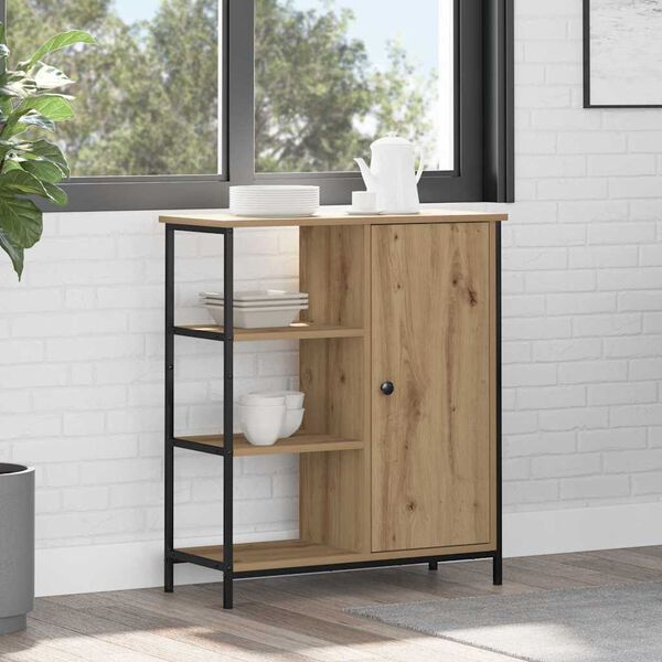 vidaXL Kreveta Umjetnički hrast 70 x 30 x 80 cm