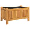 vidaXL Vrtna sadilica s oblogom 54x31x30 cm od masivnog drva bagrema