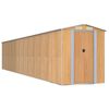 vidaXL Vrtno spremi&scaron;te svjetlosmeđe 192x1021x223 cm pocinčani čelik