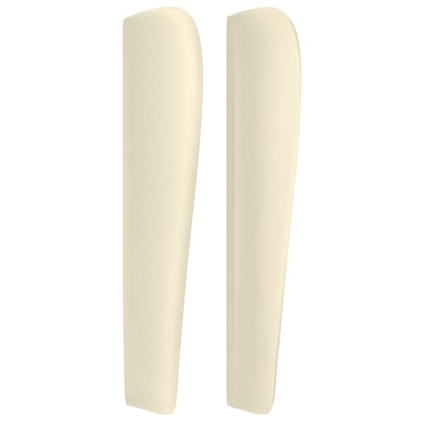 vidaXL Uzglavlje s u&scaron;ima krem 203x23x118/128 cm od umjetne kože