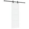 vidaXL Klizna vrata 73,5 x 211 cm Konstruirano drvo Bijela i crna