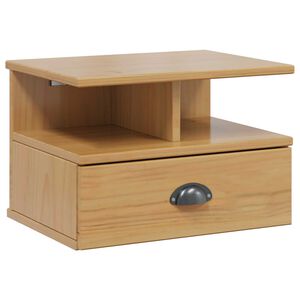 vidaXL Noćni ormar s ladicama Zidne Hill Medeno smeđa 40 x 31 x 27 cm