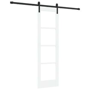 vidaXL Klizna vrata ORKDAL Bijela i crna 61 x 198,5 cm