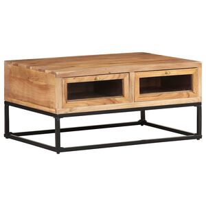 vidaXL Stolić za kavu 90 x 60 x 40 cm cm od masivnog bagremovog drva