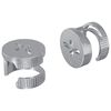 vidaXL Matične zakovice 2 pcs Srebrno 12 x 10 mm Čelik