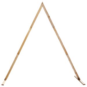 vidaXL Vjenčani luk Svijetlosmeđa 202 x 95 x 254 cm Masivna borovina