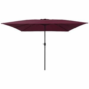 vidaXL Vrtni suncobran Bordeaux Crvena 295 x 295 x 245 cm