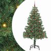 vidaXL Božićno drvce Zelena 210 cm PVC