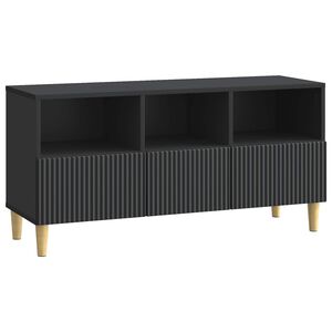 vidaXL TV ormar 102 x 34,5 x 50 cm Crna Konstruirano drvo