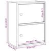 vidaXL Regal za knjige boja hrasta 40x24x52 cm od konstruiranog drva