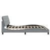 vidaXL Okvir kreveta s LED-om bez madraca 200 x 200 cm od tkanine