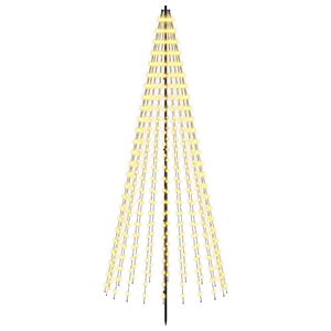 vidaXL LED božićno drvce 235 cm 500 LED lampica Topla bijela Željezo