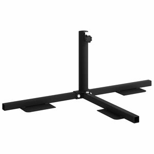 vidaXL Okvir baze za polu suncobran Crna Čelik for 32-38 mm Pole