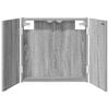 vidaXL Kabinet za mete Siva Sonoma 56 x 12 x 53,5 cm Konstruirano drvo