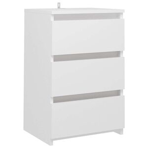 vidaXL Noćni ormarić bijeli 40 x 35 x 62,5 cm od konstruiranog drva