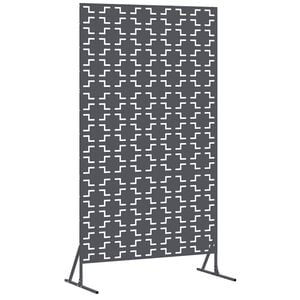 vidaXL Zaslon za privatnost 100 x 50 x 180 cm Čelik Antracit