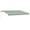 vidaXL Skrovita tenda Zelena 300 x 200 cm tkanina