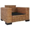 vidaXL 2-dijelni set sofa od prirodnog ratana s jastucima
